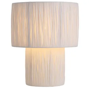 Telbix Nativa Large Table Lamp White by Telbix, a Table & Bedside Lamps for sale on Style Sourcebook