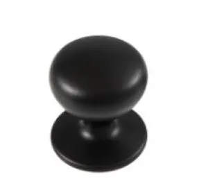 New Hampton Round Knob Matt Black by HBF, a Door Knobs & Handles for sale on Style Sourcebook