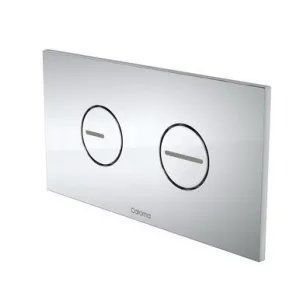 Invisi Series II Round Dual Flush Plate & Buttons Kit (Plastic) | Made From ABS/Plastic In Chrome Finish By Caroma by Caroma, a Toilets & Bidets for sale on Style Sourcebook