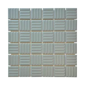 Regency Sage Contour Embossed Textured Mosaic Tile by Beaumont Tiles, a Outdoor Tiles & Pavers for sale on Style Sourcebook