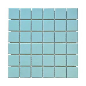 Regency Duck Egg Square Textured Mosaic Tile by Beaumont Tiles, a Outdoor Tiles & Pavers for sale on Style Sourcebook