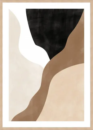 ABSTRACT BEIGE AND BROWN ART II by La Grolla, a Prints for sale on Style Sourcebook