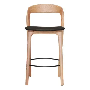 Inca Bar Chair in PU Black / Ash Natural by OzDesignFurniture, a Bar Stools for sale on Style Sourcebook