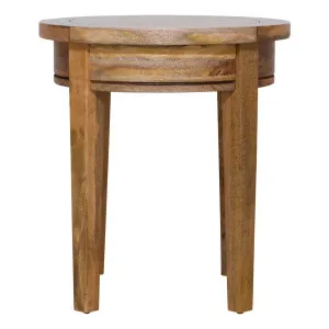 Mango Creek Round Side Table 50cm in Clear by OzDesignFurniture, a Side Table for sale on Style Sourcebook