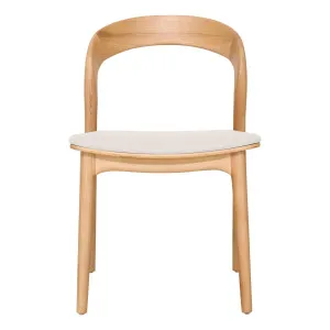 Inca Dining Chair in PU White / Ash Natural by OzDesignFurniture, a Dining Chairs for sale on Style Sourcebook