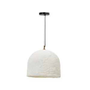 Sineu white papier-mâché ceiling lamp Ø 34,5 cm by Kave Home, a Ceiling Lighting for sale on Style Sourcebook