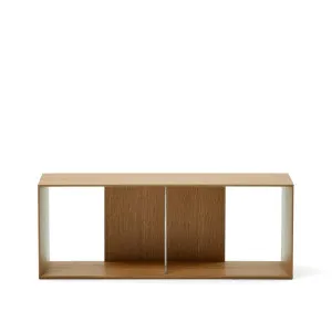 Litto large shelf module in oak veneer, 101 x 38 cm by Kave Home, a Bookcases for sale on Style Sourcebook