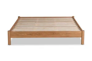 Ollie Queen Bed Base Bed Frame, Oak, by Lounge Lovers by Lounge Lovers, a Beds & Bed Frames for sale on Style Sourcebook