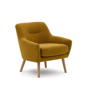 Candela mustard-coloured armchair by Kave Home, a Chairs for sale on Style Sourcebook