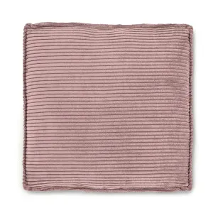 Blok cushion in pink wide seam corduroy, 60 x 60 cm by Kave Home, a Sofas for sale on Style Sourcebook