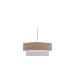 Bianella ceiling lamp in cotton and beige corduroy,  Ø 40 cm. by Kave Home, a Kids Lamps & Lights for sale on Style Sourcebook