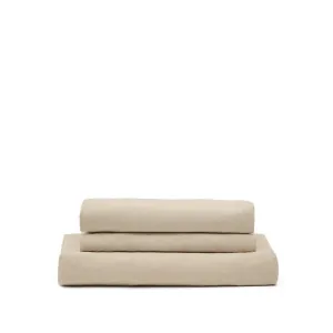 4-seater Nora sofa cover in taupe linen and cotton by Kave Home, a Sofas for sale on Style Sourcebook