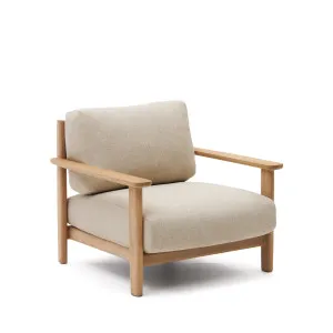 Tirant armchair made from solid teak wood FSC 100% by Kave Home, a Outdoor Chairs for sale on Style Sourcebook