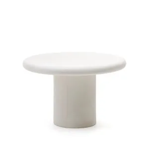 Addaia Round Table made of White Cement Ø120 cm by Kave Home, a Tables for sale on Style Sourcebook