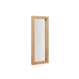 Maden wooden mirror with a natural finish 50 x 120 cm by Kave Home, a Mirrors for sale on Style Sourcebook