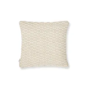 Mascarell cushion cover in white cotton and polypropylene, 45 x 45 cm by Kave Home, a Cushions, Decorative Pillows for sale on Style Sourcebook