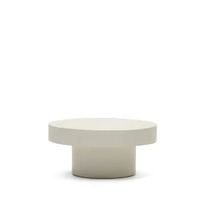 Aiguablava round coffee table in white cement, Ø 66 cm by Kave Home, a Tables for sale on Style Sourcebook