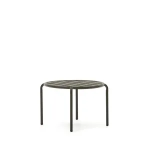 Joncols outdoor aluminium side table with powder coated green finish, Ø 60 cm by Kave Home, a Tables for sale on Style Sourcebook