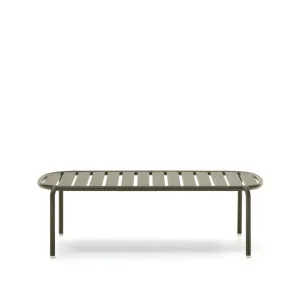 Joncols outdoor aluminium coffee table with powder coated green finish, Ø 110 x 62 cm by Kave Home, a Tables for sale on Style Sourcebook