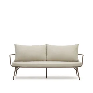 Bramant 2 seater steel sofa with mauve finish, 175.5 cm by Kave Home, a Outdoor Sofas for sale on Style Sourcebook