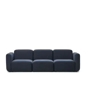 Neom 3 seater modular sofa in blue, 263 cm by Kave Home, a Sofas for sale on Style Sourcebook