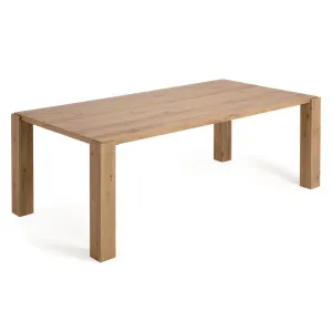 Deyanira table with oak veneer and solid oak legs 220 x 110 cm by Kave Home, a Dining Tables for sale on Style Sourcebook