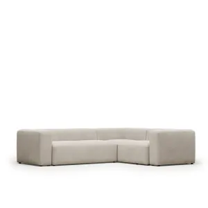 Blok 3 seater corner sofa in beige, 290 x 230 cm / 230 cm 290 cm by Kave Home, a Sofas for sale on Style Sourcebook