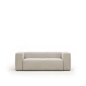 Blok 2 seater sofa in beige, 210 cm by Kave Home, a Sofas for sale on Style Sourcebook