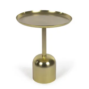 Adaluz side table in gold-coloured metal Ø 37 cm by Kave Home, a Side Table for sale on Style Sourcebook