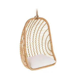 Ekaterina hanging rattan chair by Kave Home, a Outdoor Chairs for sale on Style Sourcebook