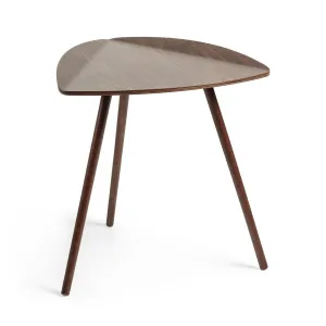 Damasc side table in veneered walnut wood 45 x 47 cm by Kave Home, a Side Table for sale on Style Sourcebook