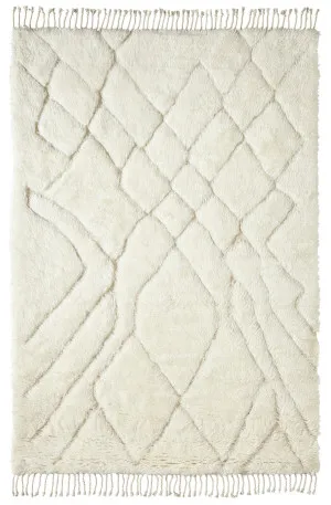 Ashanti Tribal Pattern Berber Wool Shag Rug by Miss Amara, a Shag Rugs for sale on Style Sourcebook