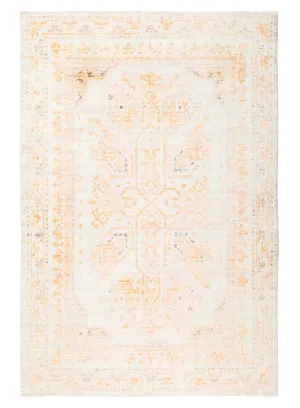 Mina Orange and Cream Transitional Washable Rug by Miss Amara, a Other Rugs for sale on Style Sourcebook