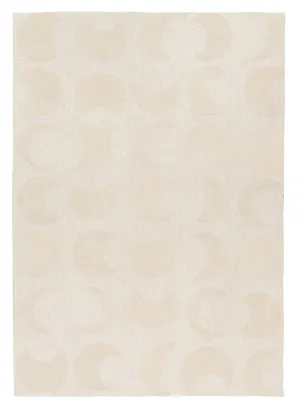 Lucy Beige Cream Half-Moon Pattern Rug by Miss Amara, a Kids Rugs for sale on Style Sourcebook