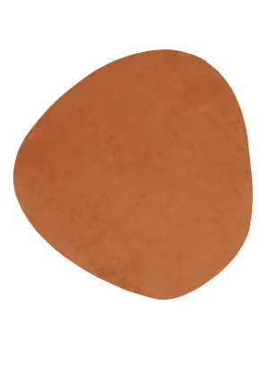 Yasha Terracotta Brown Irregular Round Washable Rug by Miss Amara, a Contemporary Rugs for sale on Style Sourcebook