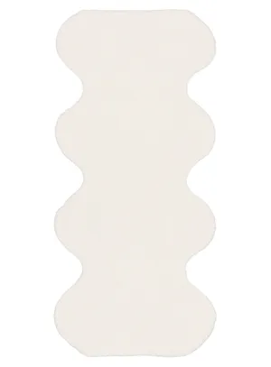 Lianna Cream Scallop Washable Bath Mat by Miss Amara, a Contemporary Rugs for sale on Style Sourcebook
