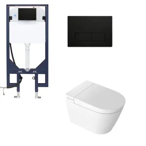 Novus Smart WH Suite P Trap Square Metal Gun Metal Button by Zumi, a Toilets & Bidets for sale on Style Sourcebook