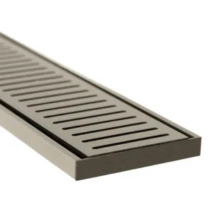 Lauxes NXT14 Grate 100mmx100x14 Brushed Nickel by Beaumont Tiles, a Shower Grates & Drains for sale on Style Sourcebook