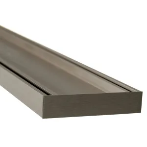 Lauxes STI21 Insert 1600x100x21 Brushed Nickel by Beaumont Tiles, a Shower Grates & Drains for sale on Style Sourcebook