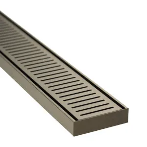 Lauxes NXT26 Grate 100mmx100x26 Brushed Nickel by Beaumont Tiles, a Shower Grates & Drains for sale on Style Sourcebook