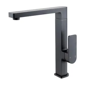 Flores Sink Mixer Square Neck 196 Matte Black by Ikon, a Kitchen Taps & Mixers for sale on Style Sourcebook