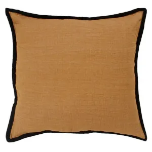 Sara Linen Cushion Apple Cinnamon - 50cm x 50cm by James Lane, a Cushions, Decorative Pillows for sale on Style Sourcebook