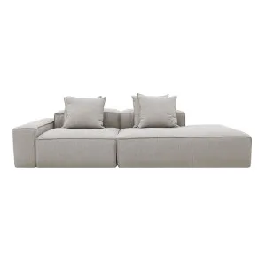 Riley Boucle Pumice Modular Sofa - 1x Arm, 1x Armless, 1x Right Terminal by James Lane, a Sofas for sale on Style Sourcebook