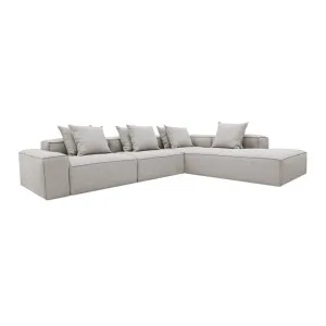 Riley Boucle Pumice Modular Sofa - Arm, 2x Armless, Corner, Right Terminal by James Lane, a Sofas for sale on Style Sourcebook