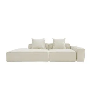 Riley Muse Flax Modular Sofa - 1x Arm, 1x Armless, 1x Left Terminal by James Lane, a Sofas for sale on Style Sourcebook