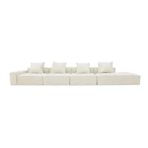 Riley Muse Flax Modular Sofa - 1x Arm, 3x Armless, 1x Right Terminal by James Lane, a Sofas for sale on Style Sourcebook