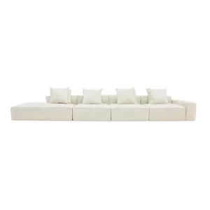 Riley Muse Flax Modular Sofa - 1x Arm, 3x Armless, 1x Left Terminal by James Lane, a Sofas for sale on Style Sourcebook