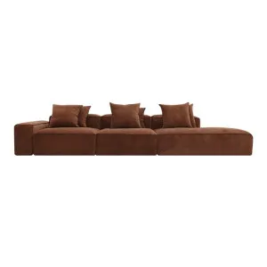 Riley Muse Rust Modular Sofa - 1x Arm, 2x Armless, 1x Right Terminal by James Lane, a Sofas for sale on Style Sourcebook