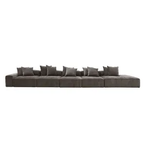 Riley Muse Mink Modular Sofa - 1x Arm, 4x Armless, 1x Right Terminal by James Lane, a Sofas for sale on Style Sourcebook