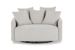 Snug Swivel Chair, Grey, by Lounge Lovers by Lounge Lovers, a Chairs for sale on Style Sourcebook